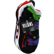 Wholesale - 9pk WOMEN VILLAIN ICONIC EVIL NS SOCKS SIZE 9-11, UPC: 193159232856